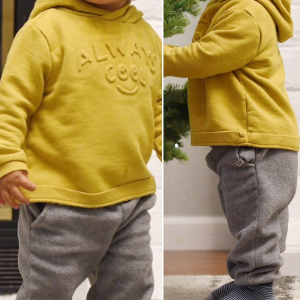 Mustard color hoodie